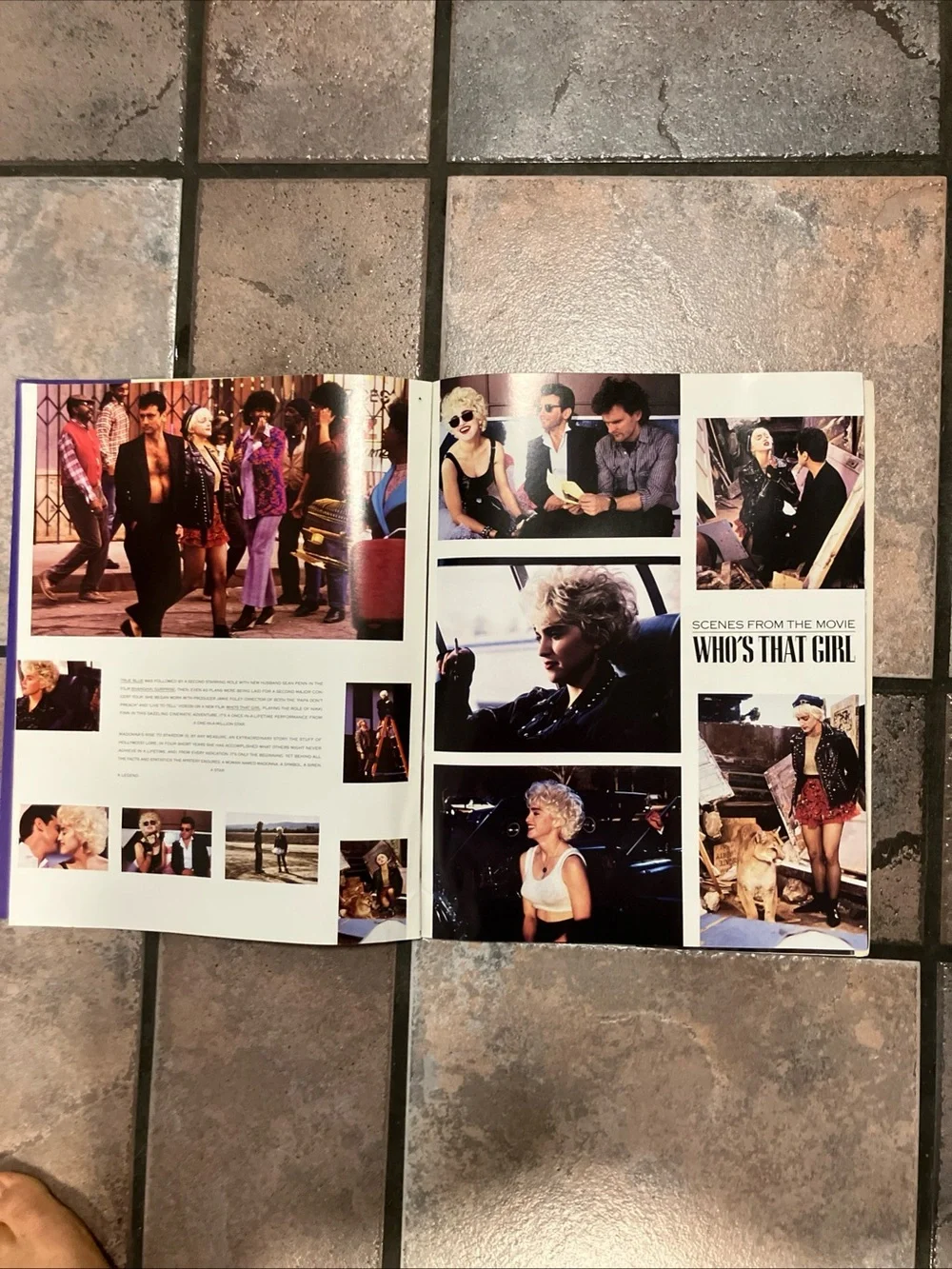 Vintage 1987 Madonna Who's That Girl World Tour Program Concert Book Biography